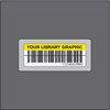 Bogstregkodeetiket 25x68/36,5x80 acetat FARVET m/print m/tr�d