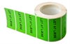 Rulleetiket 50x24. Valgfri tekst, GR�N