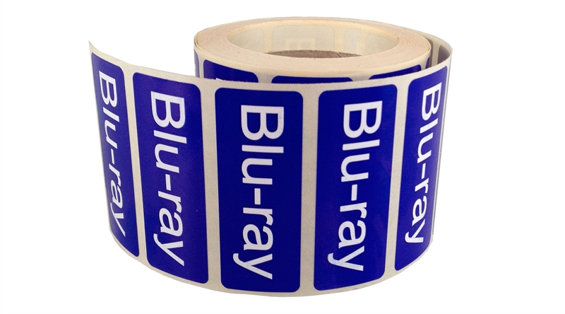 Rulleetiket 50x19 BLU-RAY - 500 stk.