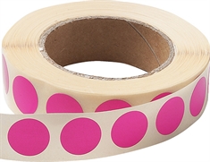 Rulleetiket Ø13, PINK