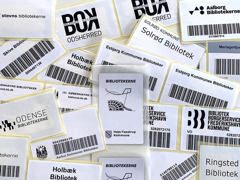 RFID-etiket 50x80 papir HVID m/sort print - NXP I-CODE SLIX 2