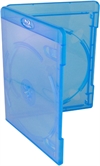 Amaray Blu-ray DVD-boks 11 mm til 2 discs, BLÅ PP