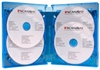 Scanavo Blu-ray DVD-boks 4/ONE Overlap 22 mm til 4 discs, BLÅ PP