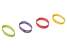 Läufer Rondella H-bånd/elastikker 80 x 11 mm - Ass. farver - 230 stk.