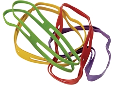 Läufer Rondella H-bånd/elastikker 130 x 11 mm - Ass. farver - 30 stk.