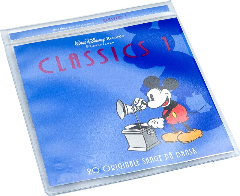 Lomme til 1 disc. Med filtindlæg, KLAR PP
