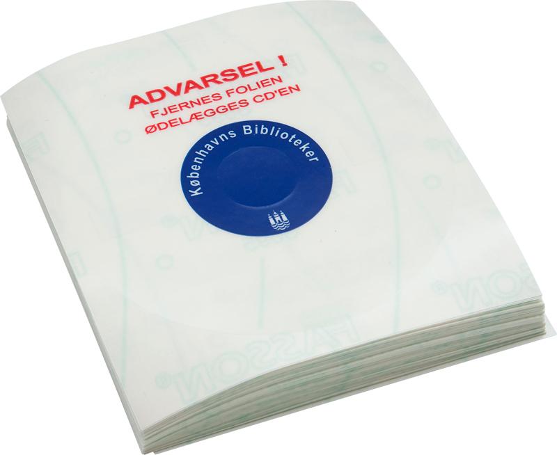 CD 3" sikkerhedsfolie lamineret med eget print