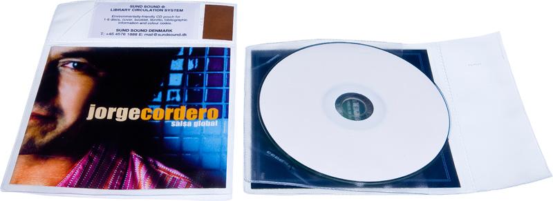 Bibliotekslomme til 1 disc, ekstra kraftig PP
