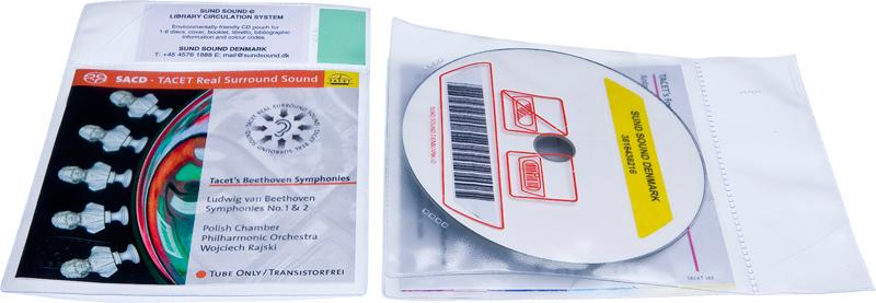 Bibliotekslomme til 1 disc. Piktogram, PP