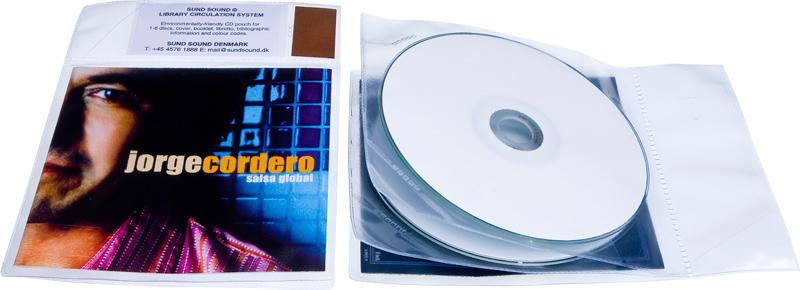 Bibliotekslomme til 2 discs, PP