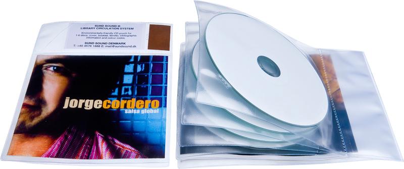 Bibliotekslomme til 4 discs og libretto, PP