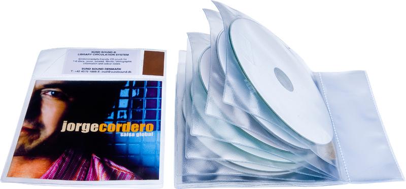 Bibliotekslomme til 6 discs, PP