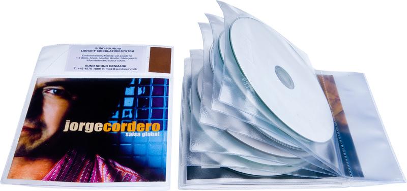 Bibliotekslomme til 6 discs og libretto, PP
