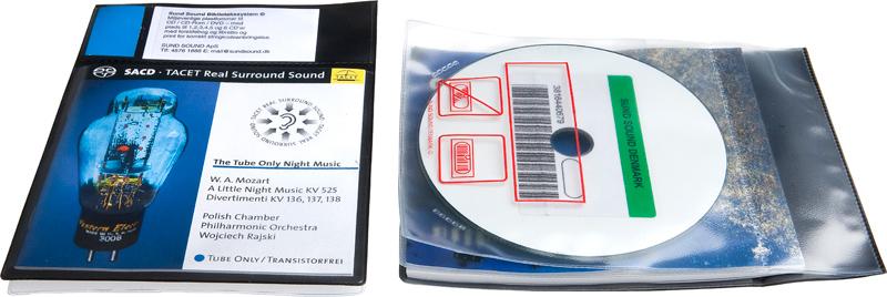 Bibliotekslomme til 1 disc, booklet og libretto. Piktogram, SORT PP