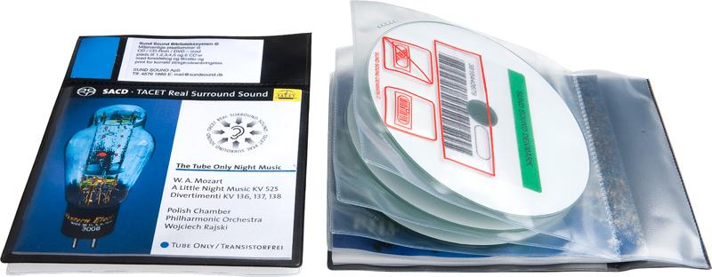 Bibliotekslomme til 3 discs, booklet og libretto. Piktogram, SORT PP