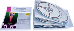 RFID bibliotekslomme til 6 discs, booklet og libretto, KLAR PP