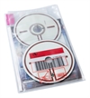 RFID AV bibliotekslomme til 1-2 discs. Piktogram, PP